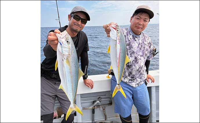 【船釣り釣果速報】鷹島沖の落とし込み釣りでヒラマサにヤズを好捕（長崎・佐賀）