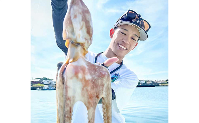 船エギタコ釣りでマダコ5匹をキャッチ【愛知】水潮による低活性に苦戦