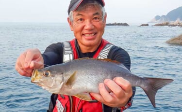 沖磯でシブダイと40cm良型イサキをキャッチ【鹿児島】流れない潮に苦戦