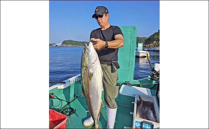 串本のカセ釣りで１メーター超えブリが浮上！【和歌山】ゲストにムロアジも連発