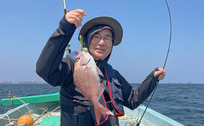 国境の島「対馬」沖のボート釣行でマダイにアコウにアカハタなど多彩釣果【長崎】