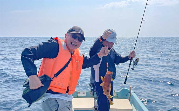 国境の島「対馬」沖のボート釣行でマダイにアコウにアカハタなど多彩釣果【長崎】