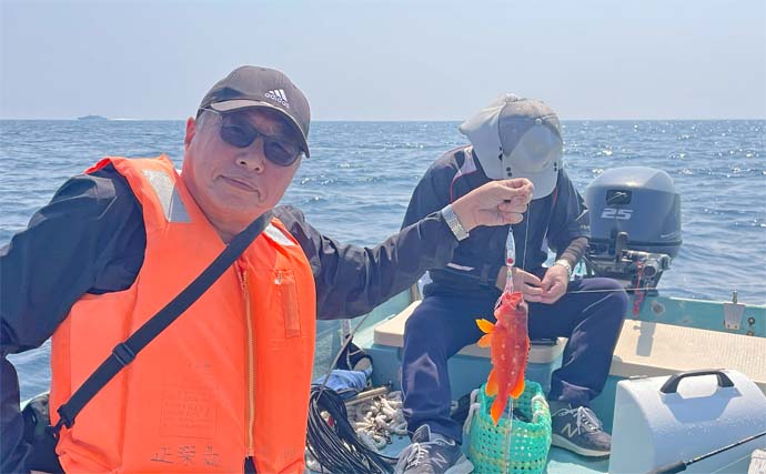 国境の島「対馬」沖のボート釣行でマダイにアコウにアカハタなど多彩釣果【長崎】