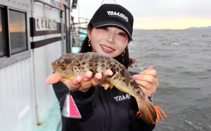 カットウ釣りビギナー女子がフグを連発【愛知・珠栄丸】釣りが上達＆楽しくなる最強仕掛けとは？