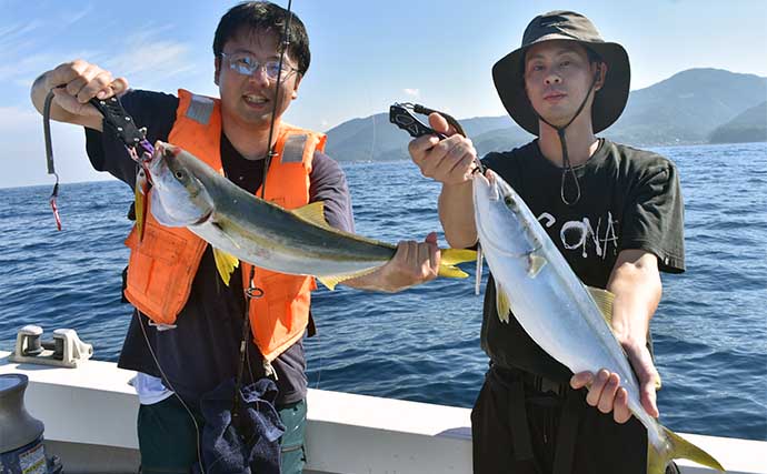 鷹巣沖の青物ジギングが開幕【福井・鷹王丸】ヒラマサにハマチが好ヒット