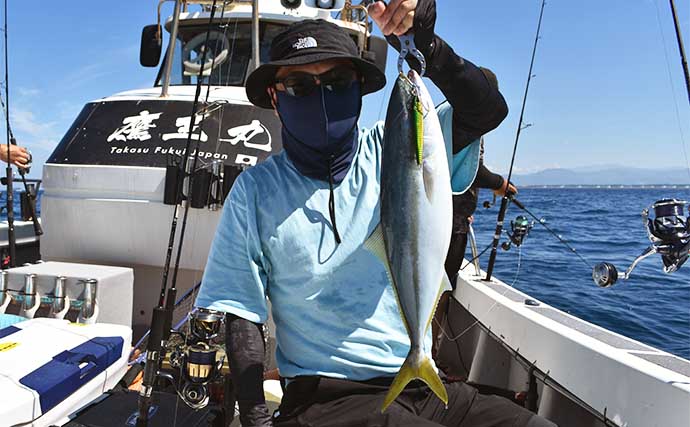 鷹巣沖の青物ジギングが開幕【福井・鷹王丸】ヒラマサにハマチが好ヒット