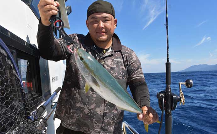 鷹巣沖の青物ジギングが開幕【福井・鷹王丸】ヒラマサにハマチが好ヒット