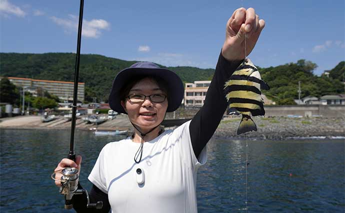 東伊豆エリアの堤防でカゴカキダイ・シマダイ・チョウチョウウオなど多彩魚種と対面