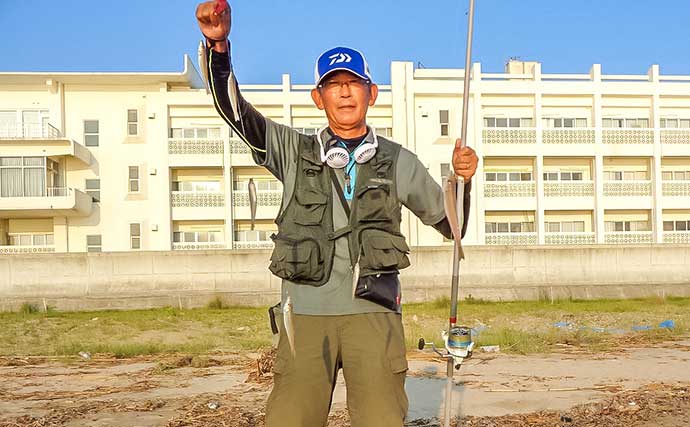 阿漕浦海岸の投げキス釣りで良型キス78匹キャッチ【三重・津】落ちギスシーズンも期待大