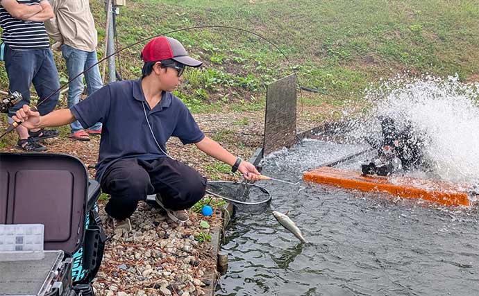 解禁初日の『フィッシングキャンプエリア瑞江』で入れ食い満喫【岐阜】大物もお目見え