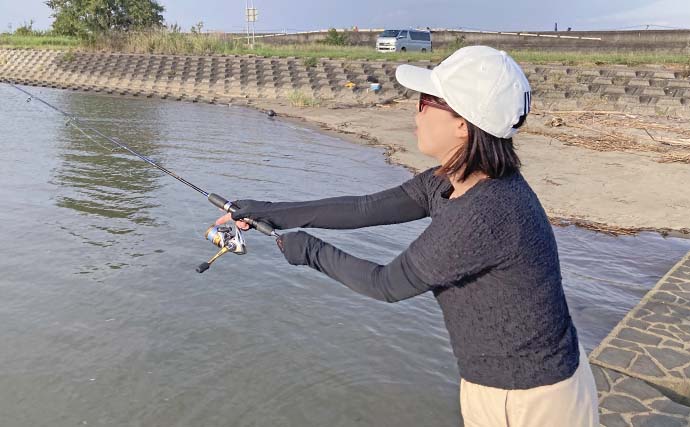 長良川河口でのチョイ投げ釣りで17.5cmのマハゼ手中【三重】シーズン自己記録更新！