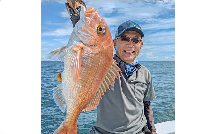 タテ釣りで マダイにマハタにワラサと賑やか【三重・志摩沖】クーラー満タン釣果に大満足