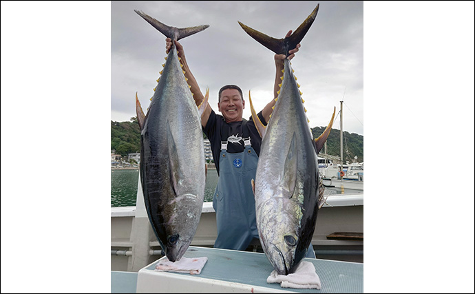 相模湾コマセ釣りで30kg級キハダマグロが浮上【神奈川・洋征丸】好調キープ！