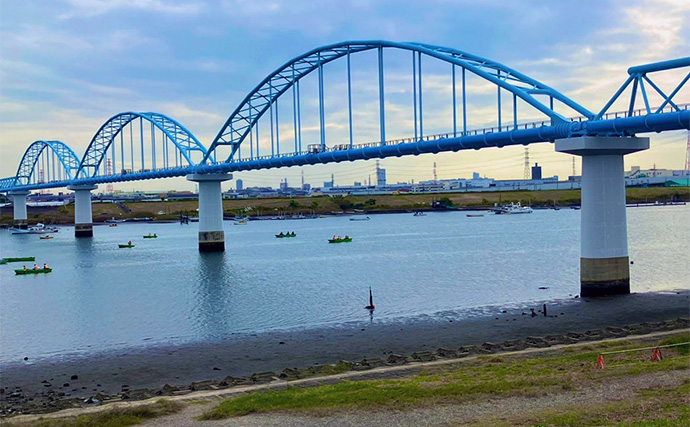 江戸川放水路での陸っぱりハゼ釣りでマハゼ29尾【千葉】釣ったハゼでデイキャンプを満喫