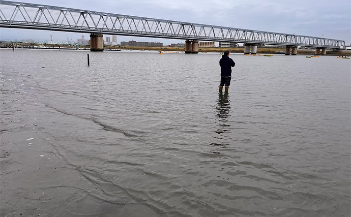 江戸川放水路での陸っぱりハゼ釣りでマハゼ29尾【千葉】釣ったハゼでデイキャンプを満喫