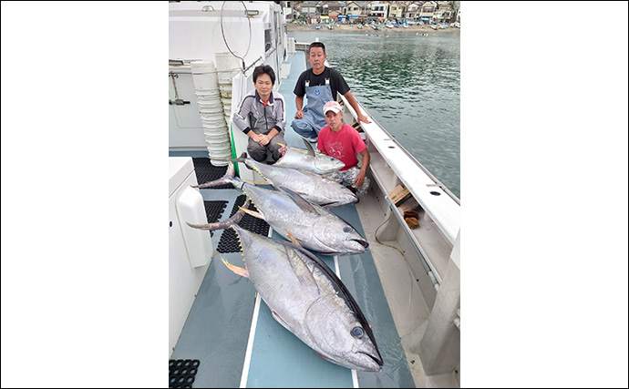 相模湾コマセ釣りで30kg級キハダマグロが浮上【神奈川・洋征丸】好調キープ！