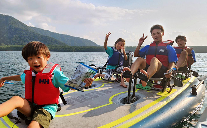 「最高だった！」長期療養中の子どもたちが足漕ぎカヤックで水上散歩体験【山梨・西湖】