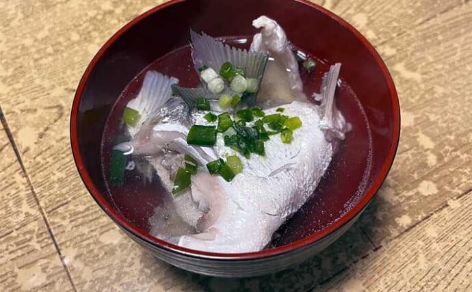 釣魚で作る「血液サラサラ」レシピ：フッコの吸い物　加熱時間はたったの3分