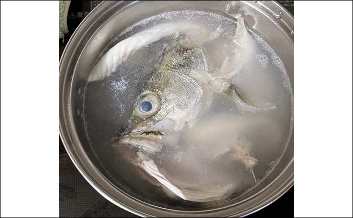 釣魚で作る「血液サラサラ」レシピ：フッコの吸い物　加熱時間はたったの3分