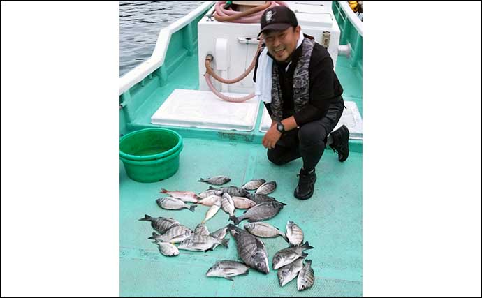 【かかり釣り釣果速報】ダンゴ釣りでクロダイ20匹オーバーと数釣り好機！（三重）