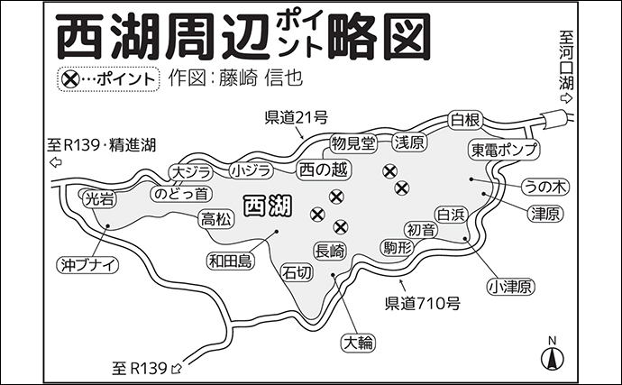 西湖ボート釣りでヒメマス21尾にワカサギ102尾をキャッチ【山梨】シーズン本格化に期待