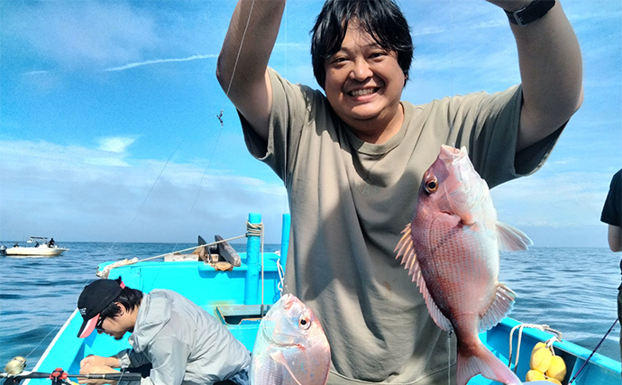 【船のエサ釣り釣果速報】ウタセ五目釣りでマダイに青物に根魚と多彩魚種がお目見え（愛知）