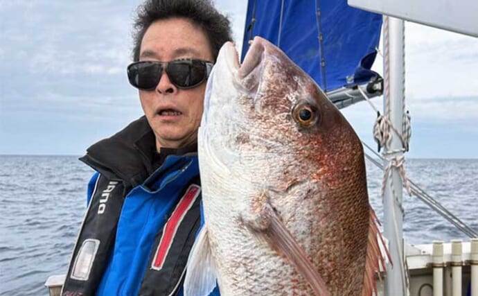 【船釣り釣果速報】タテ釣りで良型マダイにワラサが連発！（福井・石川）