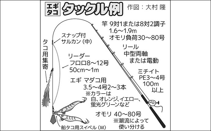 「大型マダコを狙い撃ち！」常磐沖エギタコ釣り攻略【タックル・仕掛け・釣り方を徹底解説】