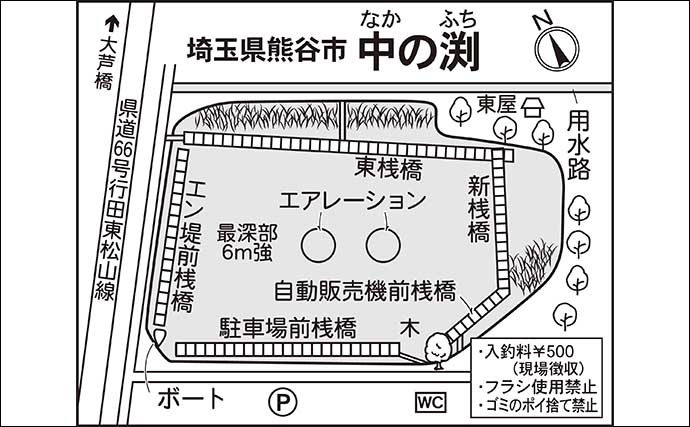 今週のヘラブナ推薦釣り場2024【埼玉・中の渕】