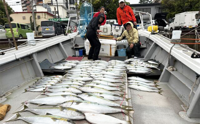 【落とし込み最新釣果】1m超えヒラマサ含み船中青物100尾オーバーと絶好調！（福岡）