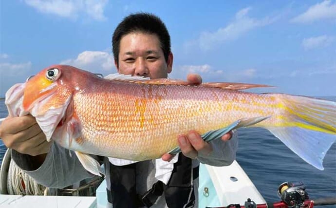 【船釣り釣果速報】大分沖アマダイ釣りで初心者が大型本命キャッチ！（大分・熊本）