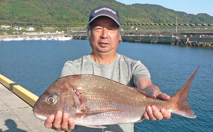 ホウジロ島での磯フカセ釣りで大型クロに良型マダイが続々ヒット！【山口】