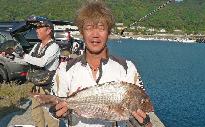 ホウジロ島での磯フカセ釣りで大型クロに良型マダイが続々ヒット！【山口】