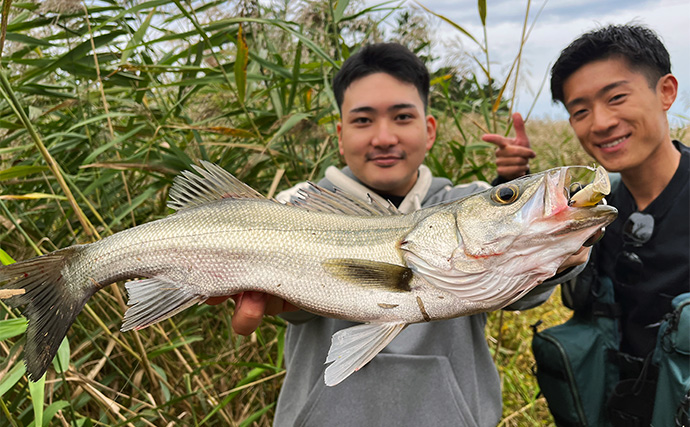 「石川県のシーバスはデカイ！」陸っぱり遠征釣行で77cm頭に良型シーバスが連発