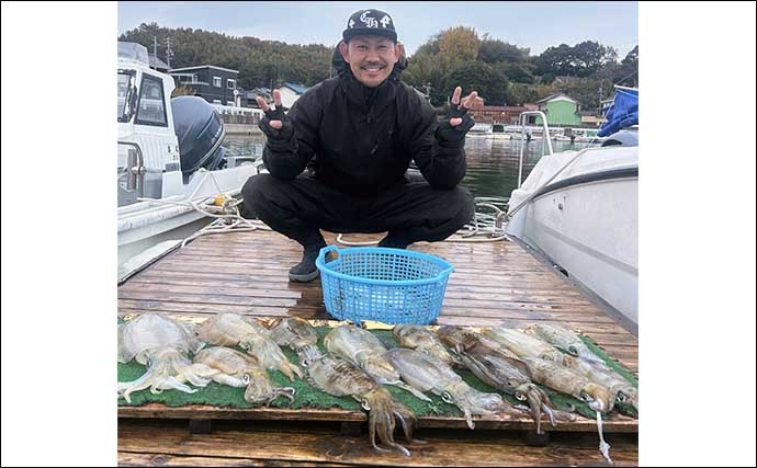 【沖のルアー釣果速報】ナイトシーバス便で極太の本命を複数キャッチ成功！（愛知）