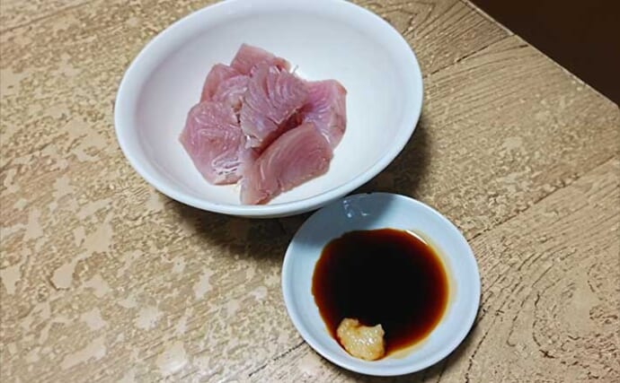 釣った魚で作る「ご飯が進む」レシピ：ヤイトガツオのニンニクじょう油