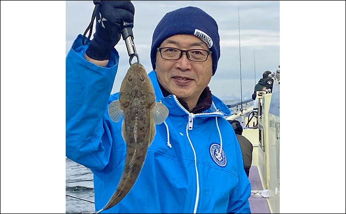 東京湾の船マゴチ釣りで本命3尾【横浜・新明丸】ゲストにタチウオやコウイカなど