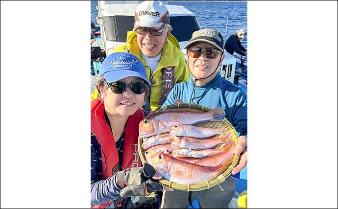 茅ヶ崎沖のアマダイ釣り【神奈川・ちがさき丸】25cm級をメインに多彩なゲストもキャッチ