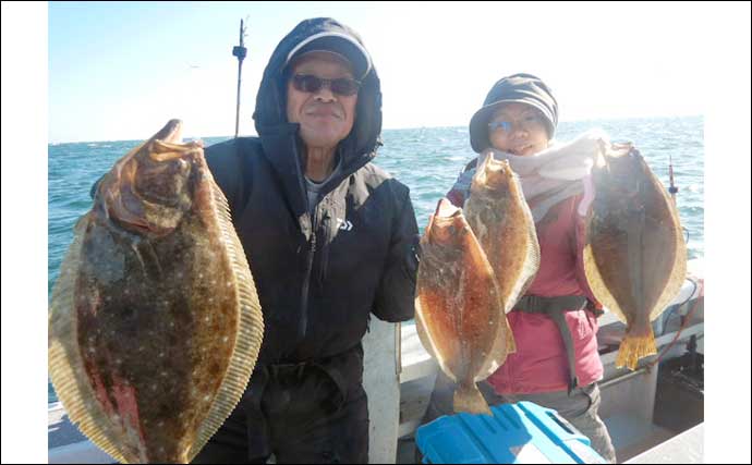 【船のエサ釣り釣果速報】伊良湖沖カワハギ＆フグ便で肝パンカワハギが続々！（愛知）