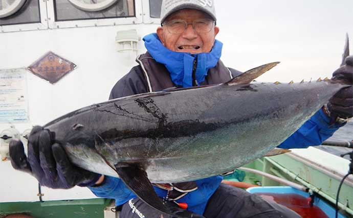 玄界灘の落とし込み釣りでヒラマサにブリにキハダマグロ！【福岡・明生丸】