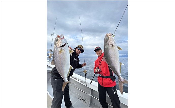 錦江湾遠征ルアー釣行でオオモンハタにマダイにカンパチが大爆釣【鹿児島・遊漁船Wing】