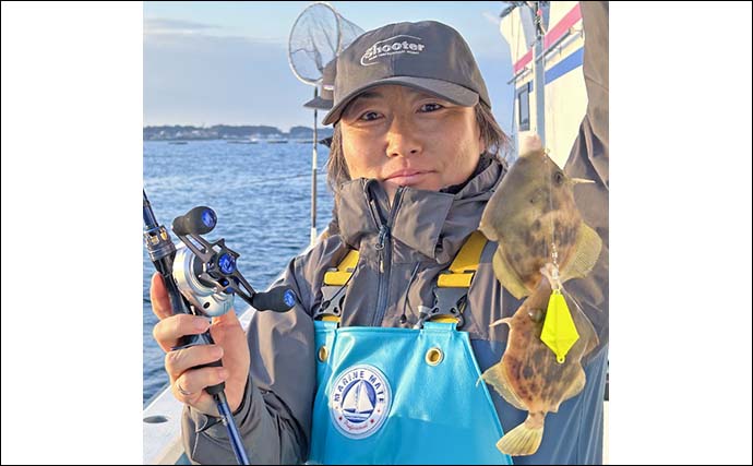 相模湾の船釣りで良型カワハギ続々【神奈川・佐島】28cmを筆頭にダブルヒット連発