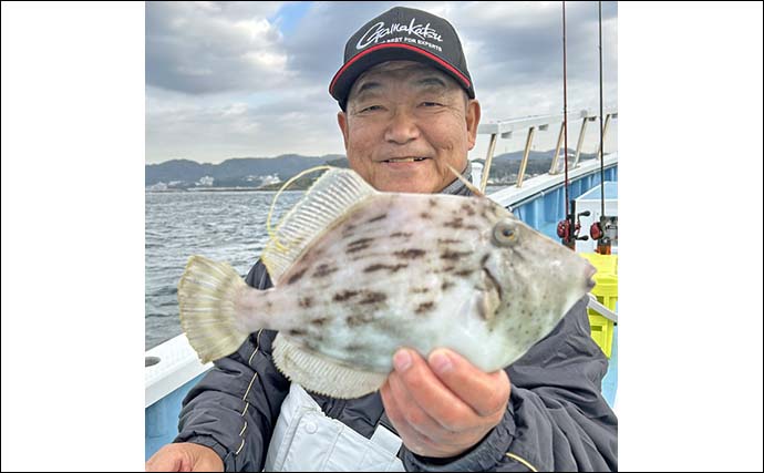 相模湾の船釣りで良型カワハギ続々【神奈川・佐島】28cmを筆頭にダブルヒット連発