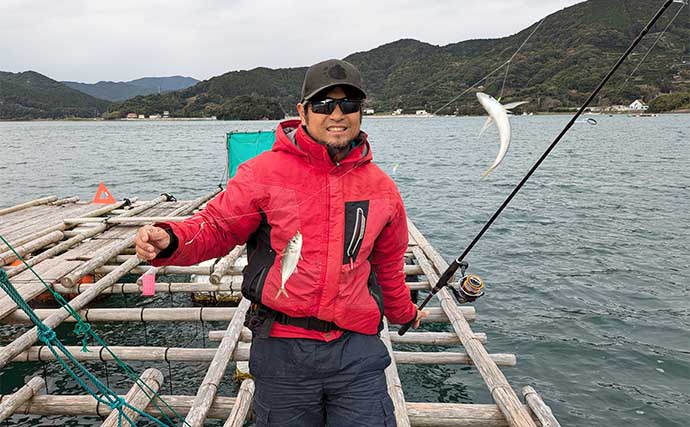 イカダでのフリースタイルフィッシングでメッキにカマスにアジと多彩【三重・内瀬釣りセンター】