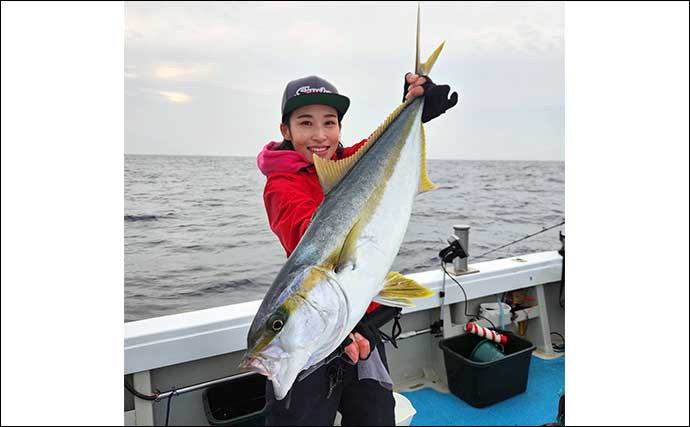 落とし込み釣りでメーター超えを筆頭に良型ヒラマサが船中連発！【福岡・星龍丸】