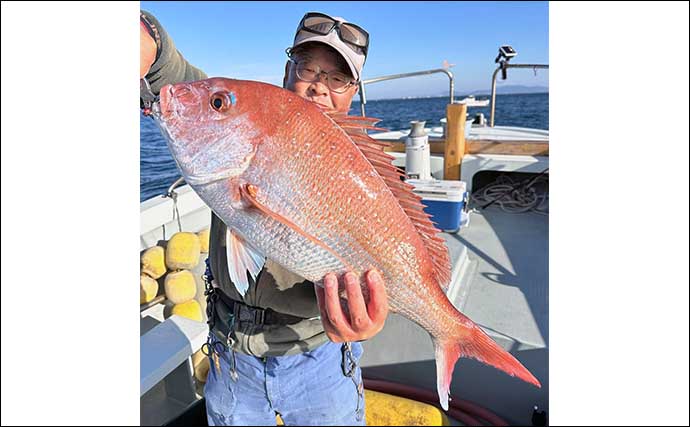 【船釣り釣果速報】島原沖のマダイ釣りで大型混じりに絶好調！（大分・熊本）