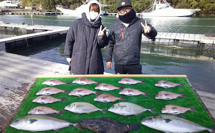 【海上釣り堀最新釣果】子供たちと一緒にお正月食材のマダイに青物を狙おう！（愛知・三重）