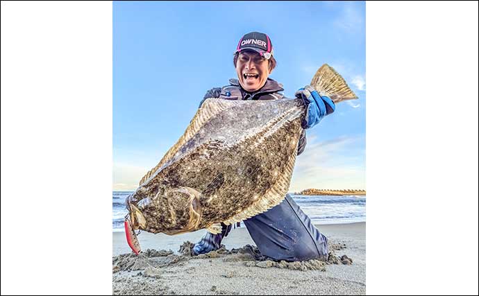 サーフでのルアーフィッシングで65cmヒラメ登場【茨城・鉾田】サラシ狙い撃ちが的中