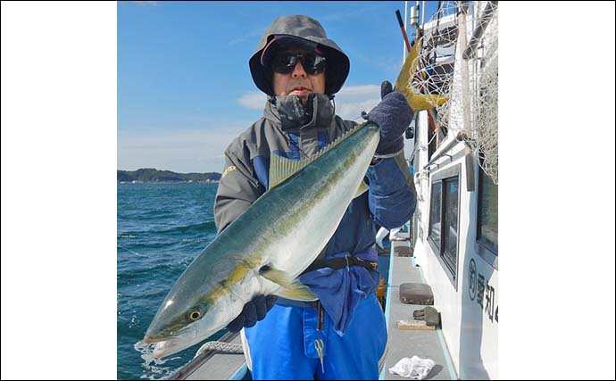 冬の師崎沖泳がせ釣りが熱い！【愛知・荒ます釣船】80cmブリに65cmマゴチを好捕