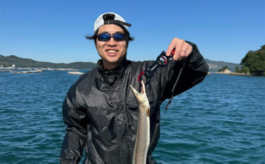 イカダでのサビキ釣りでアジ入れ食い【三重・海香】泳がせ釣りではハモがヒ…